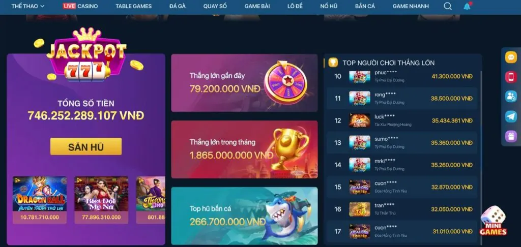 Các loại trò chơi đa dạng tại g88 game